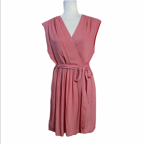 Fossil Dresses & Skirts - 🍁Fossil Red & White Print Wrap Surplus Dress